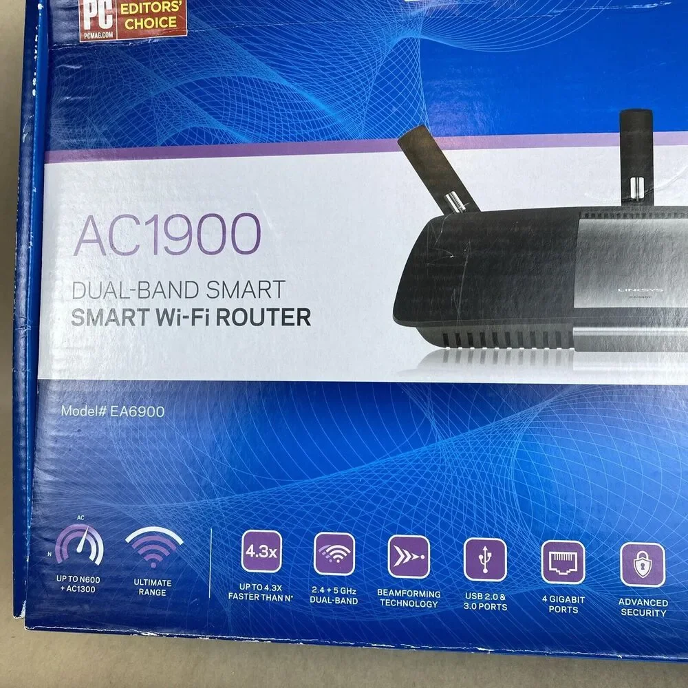 Linksys AC1900 Dual Band Smart Wi-Fi Router Open Box *Missing One Antenna* READ‎